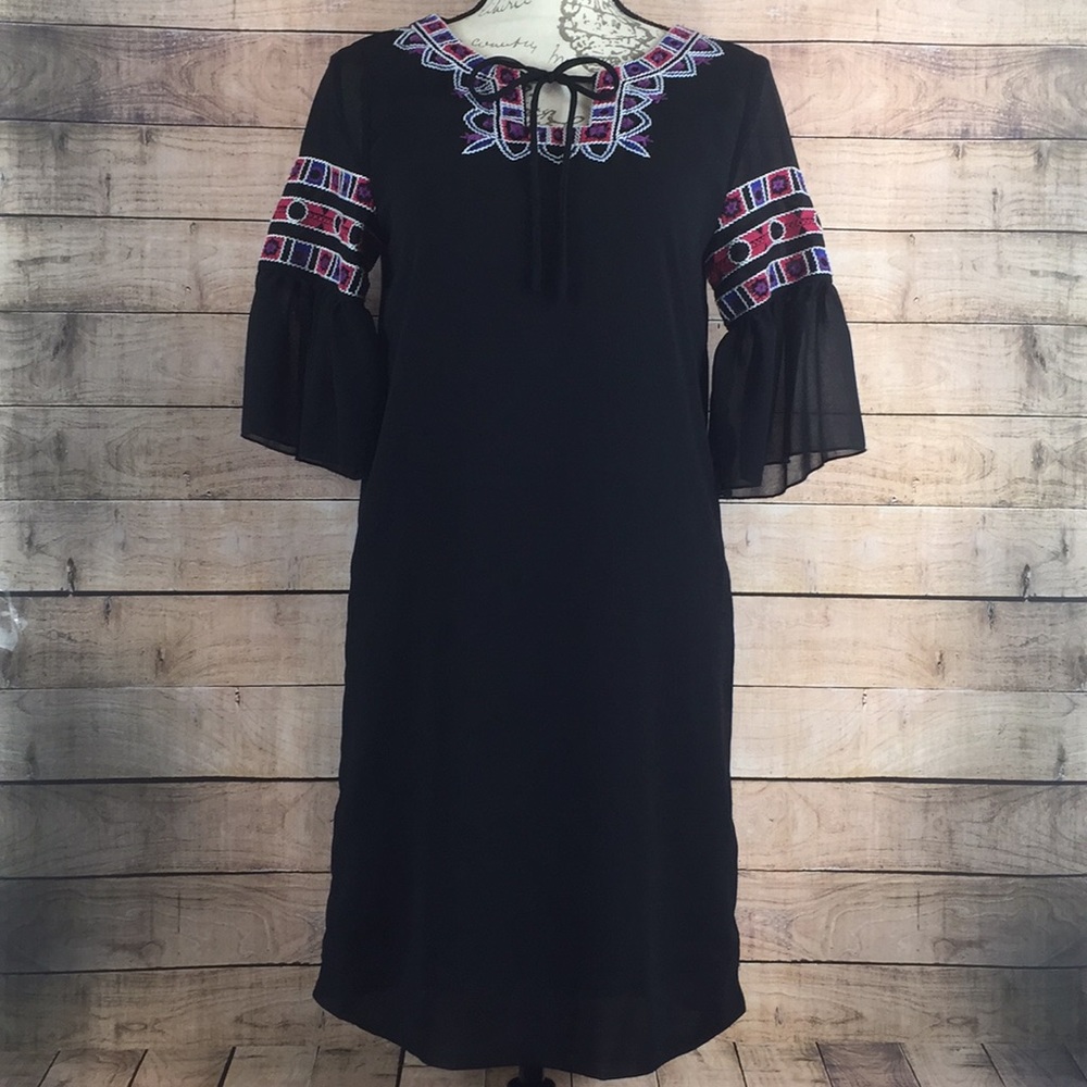 Chelsea & Violet Boho Dress Hand Stitched XS